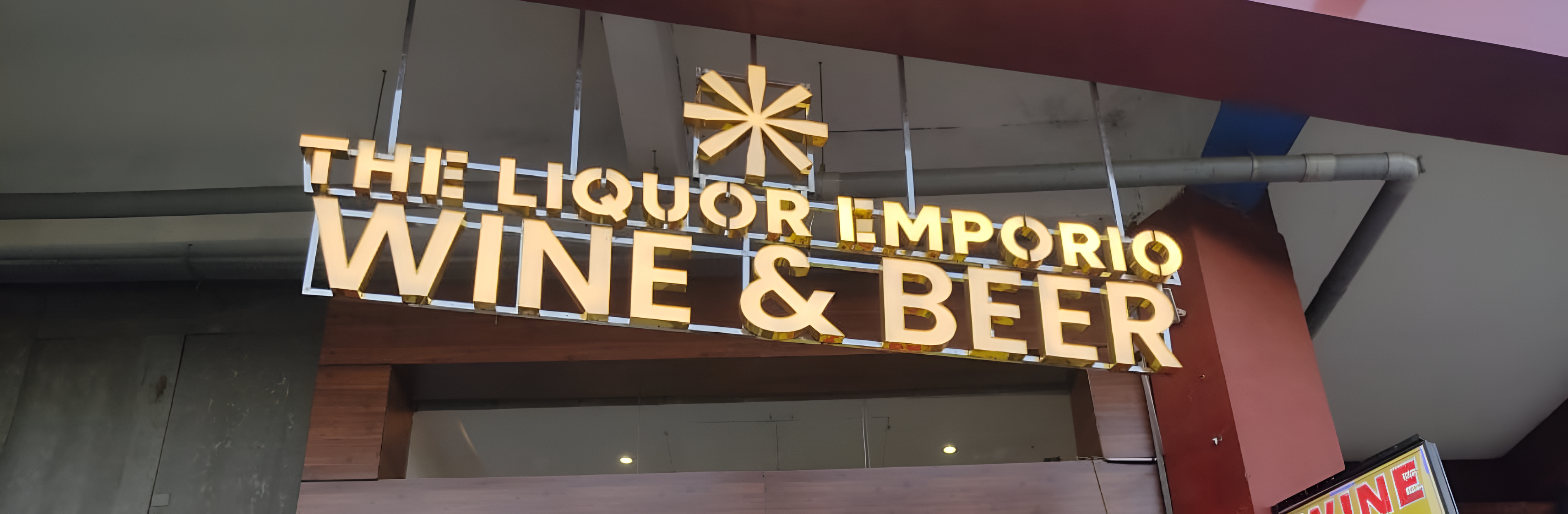 Interior retail signage design for NSIC Baba store